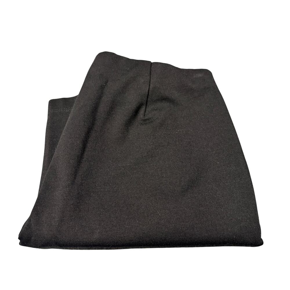 Eileen Fisher Ponte Knit Pants Black Ankle Zip Womens XS (27x26 ACTUAL)